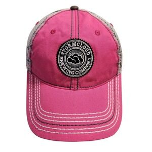 Stormcloud Brewing Company Trucker Hat Pink Mesh Snapback Men's Adjustable